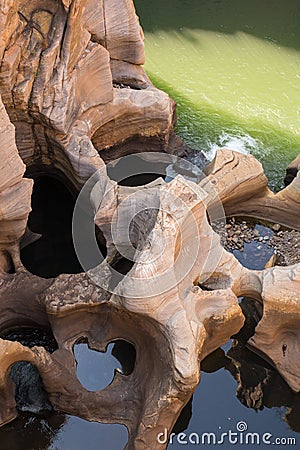 Bourke Luck Potholes, Rock formation, Blyde River Canyon, South Africa Stock Photo