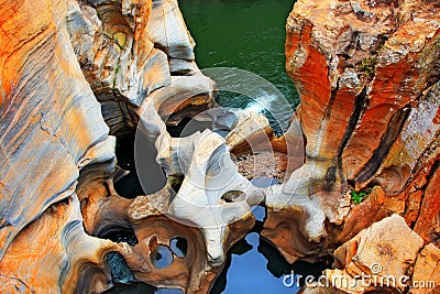 Bourke`s Luck Potholes , Mpumalanga, Stock Photo