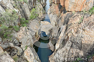 Bourke`s Luck Potholes, Panorama Route, Mpumalanga, South Africa Stock Photo