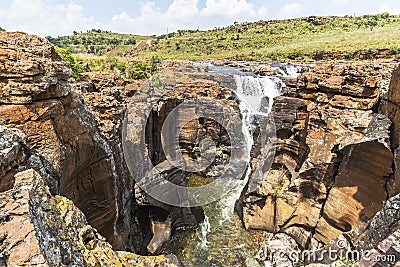 Bourkes Luck Potholes landscape view, South Africa Stock Photo