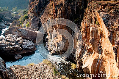 Bourkes Luck Potholes in Mpumalanga South Africa Near Blyde River Canyon Stock Photo