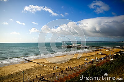 Bournemouth Pier in the Autumn in Britany Editorial Stock Photo