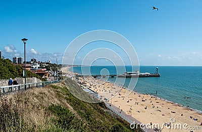 Bournemouth pier on late summer afternoon Editorial Stock Photo