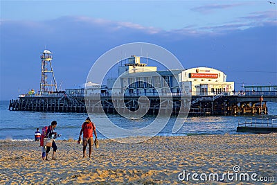 Bournemouth pier, UK Editorial Stock Photo