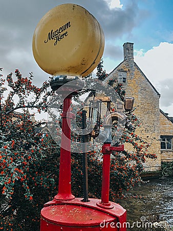 Halt Motoring Museum located in the picturesque village of Bourton on the Water Editorial Stock Photo