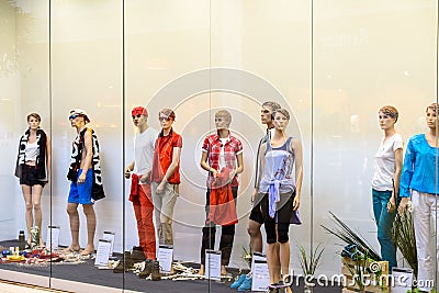 Boutique Fashion Mannequins Of Fashion Shop Display Editorial Stock Photo