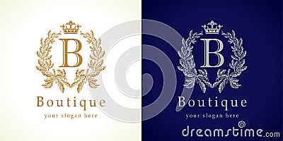 The boutique logo. Vector Illustration