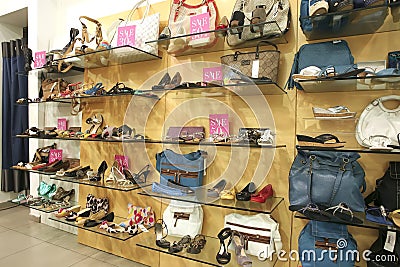 Boutique showcase Stock Photo