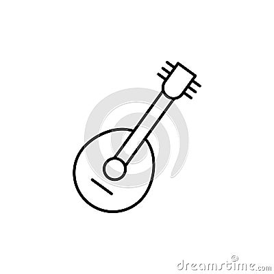 Bouzouki, folk icon. Simple line, outline vector elements of Patrick\'s day icons for ui and ux, website or mobile application Stock Photo
