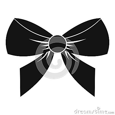 Bow icon, simple style Vector Illustration