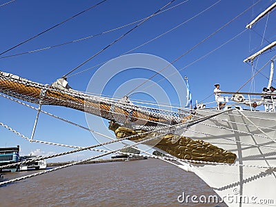 Bow ship Editorial Stock Photo