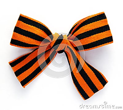 Bow From St. George Ribbons Stock Photo