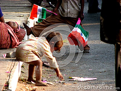 Bow to the Flag Editorial Stock Photo