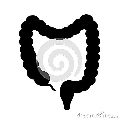 Bowels intestine vector icon Vector Illustration