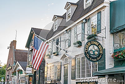 Bowen`s Wharf, Newport, Rhode Island Editorial Stock Photo