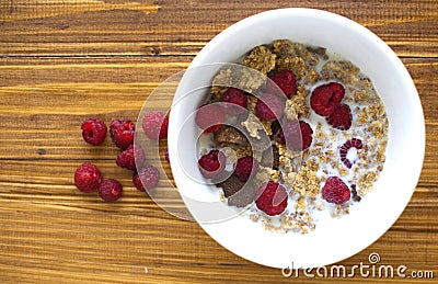 Bowl with cereals Stock Photo