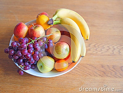 Bowl of fruit Stock Photo