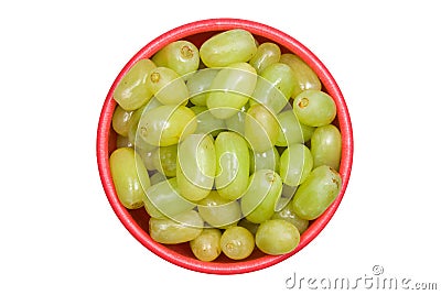 Bowl of grapes Stock Photo