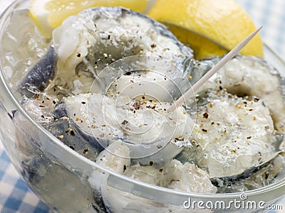 Bowl of Jellied Eels Stock Photo