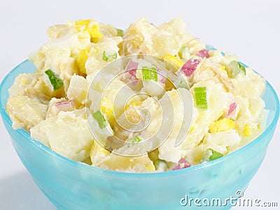 Bowl of Potato Salad Stock Photo