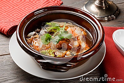 Bowl of ramen noodle Stock Photo