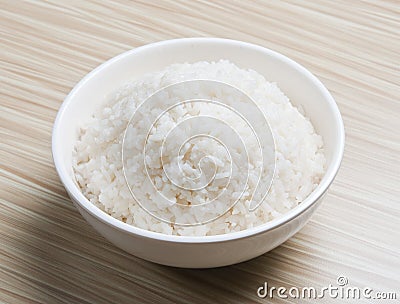Bowl of rice Stock Photo