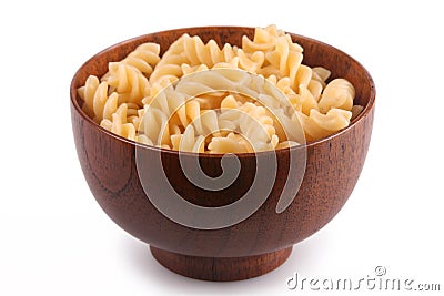 Bowl of Rotini Stock Photo