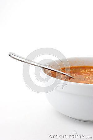 Bowl of soup Stock Photo