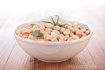 White bean salad Stock Photo