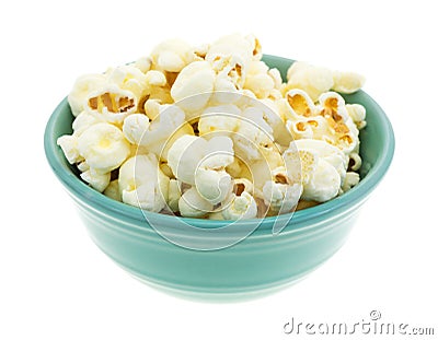 Bowl of white cheddar cheese popcorn Stock Photo