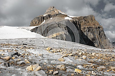 Bowlen Mountain and Fay Glacier Stock Photo