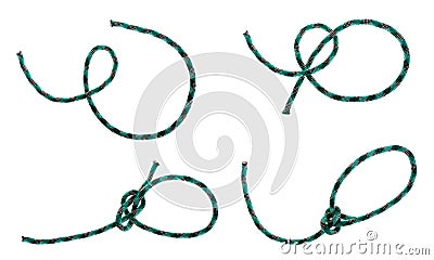 Bowline knot Stock Photo