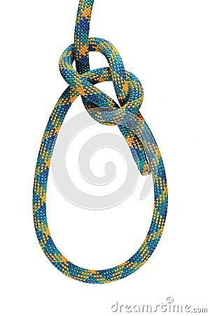 Bowline knot Stock Photo