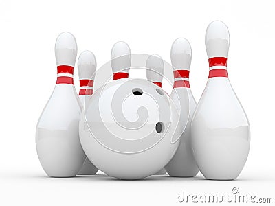 Bowling Cartoon Illustration