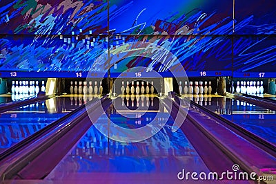 Bowling Alley Stock Photo