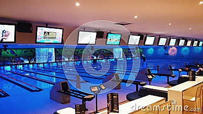 Bowling Alley Editorial Stock Photo