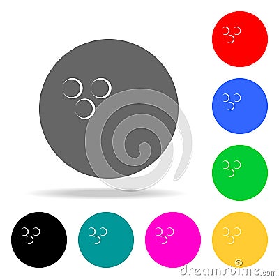 bowling ball icons. Elements of human web colored icons. Premium quality graphic design icon. Simple icon for websites, web design Stock Photo