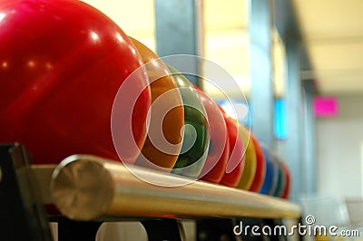 Bowling balls Stock Photo