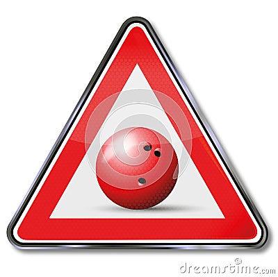 Bowling and bowling ball Vector Illustration