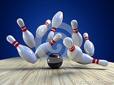 Bowling Game Stock Photo