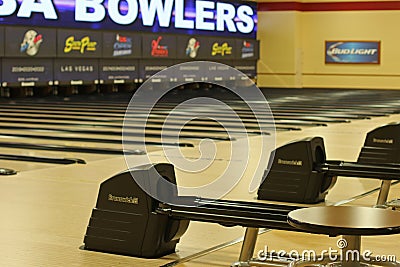 bowling lanes Editorial Stock Photo