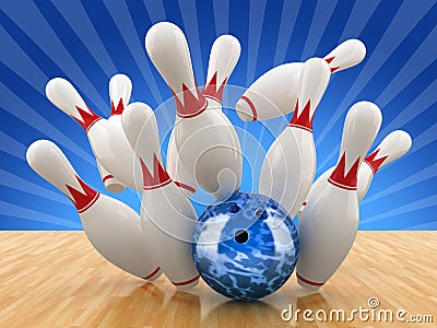 Bowling pin Cartoon Illustration