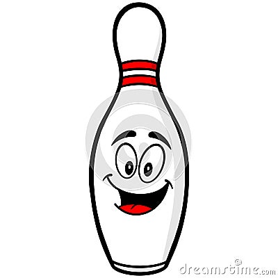 Bowling Pin Mascot Vector Illustration