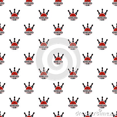 Bowling score pattern seamless vector Vector Illustration