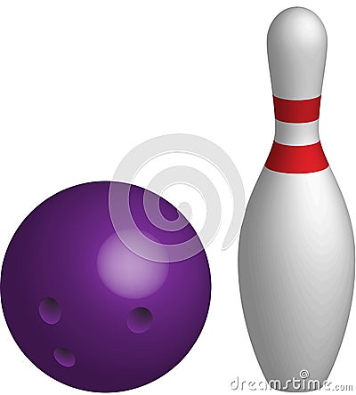 Bowling skittle Vector Illustration