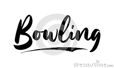 Bowling Typography Lettering Text Vector Design Quote Vector Illustration