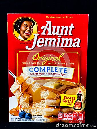 Aunt Jemima Pancake Mix Editorial Stock Photo