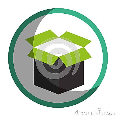 Box carton packing icon Vector Illustration