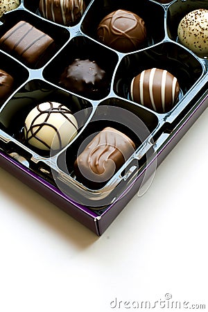 Box of chocolates Stock Photo