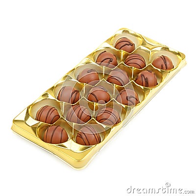 Box of chocolates Stock Photo